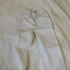 White A&F High Waisted Jeans (26)